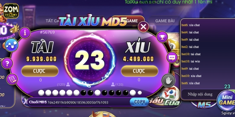 Phiên bản tài xỉu ZomClub dễ ra tiền nhất  